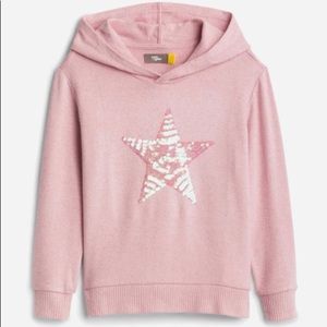 Rumi + Ryder Brushed Graphic Hoodie light pink Size M NWT